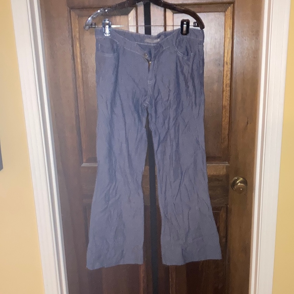 Joe's Jeans Gray Flare Pants High-Waisted Casual